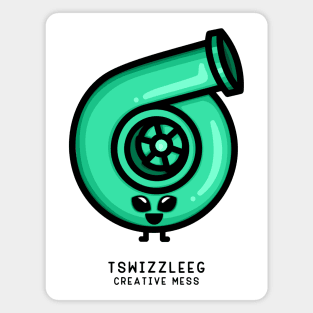 Cutest Turbo - Minty Glow Alien Magnet